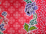 Batik dug 2m 15-022, Rød